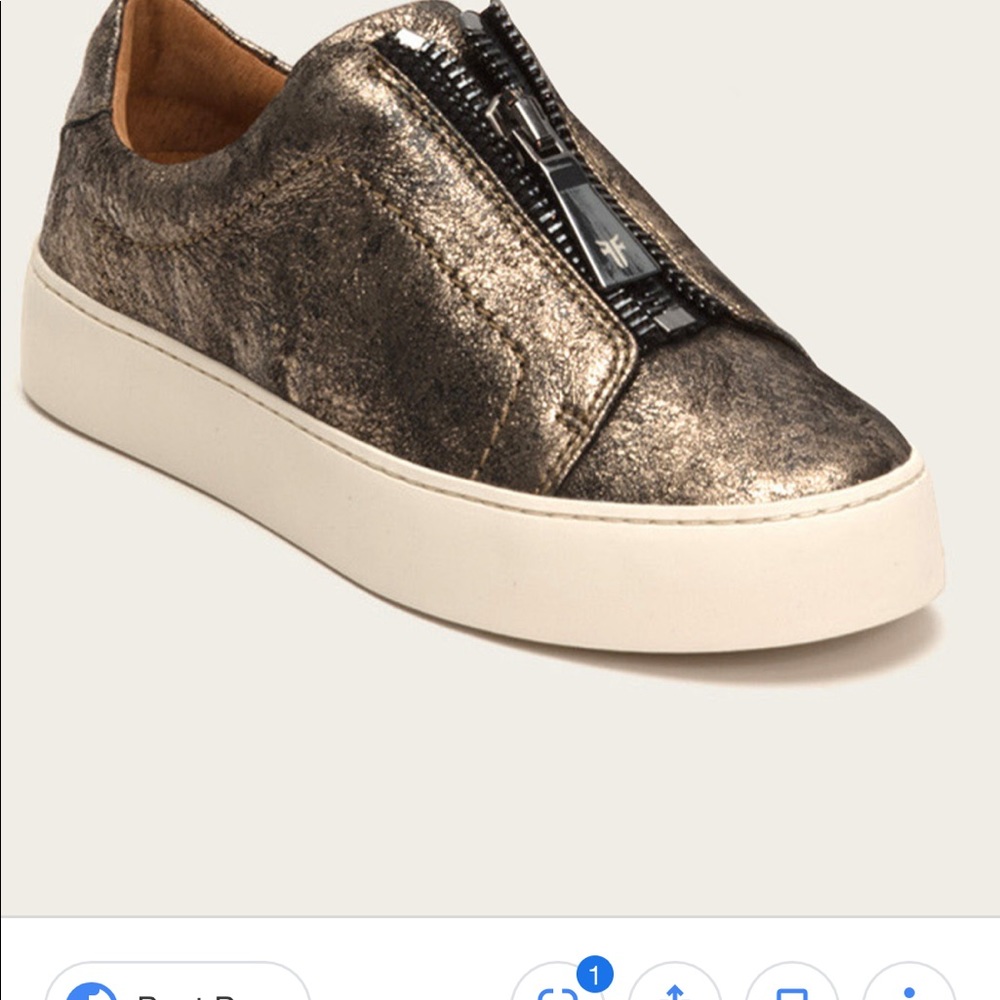 Frye Lena zip tennis shoes